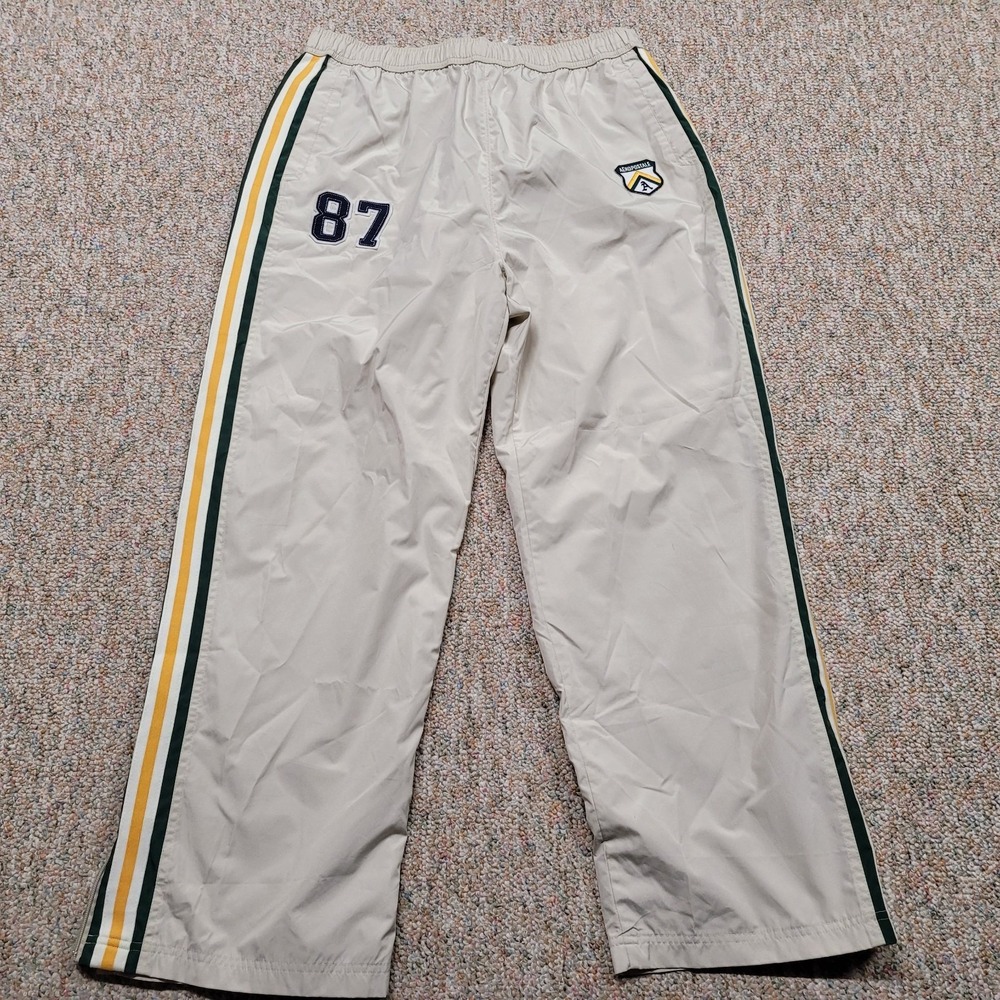 Vintage Aeropostale Track Pants Mens XL Varsity Side Stripe Baggy Zip Ankle Y2K